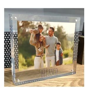 NEW Rae Dunn Blessed  Acrylic Picture Frame Wall Decor